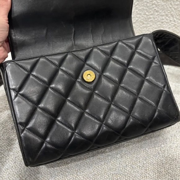 Authentic Pre-Owned CHANEL CC Mark Matelasse Shoulder Bag Lambskin Leather Brown - Picture 13 of 16